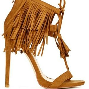 Brand new fringe sandals